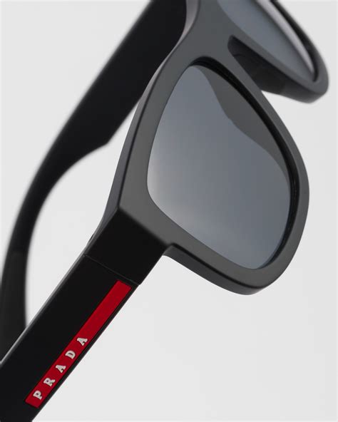 prada ps 05rs|Lens: Black Prada Linea Rossa Sunglasses .